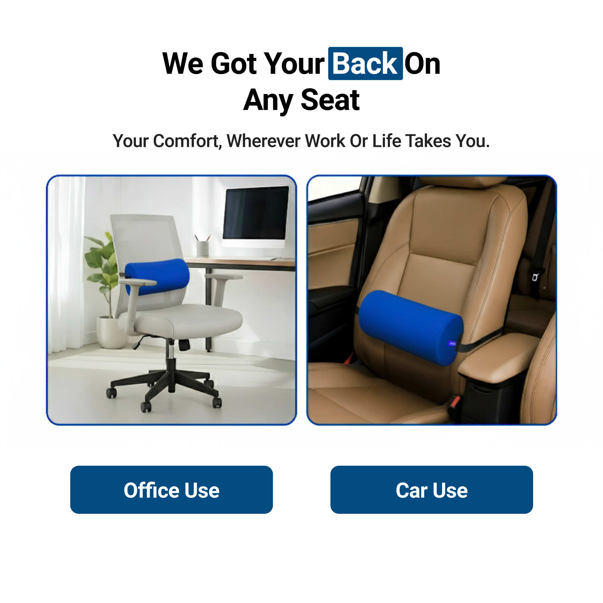 BackGood PostureWise Lumbar Support Roll