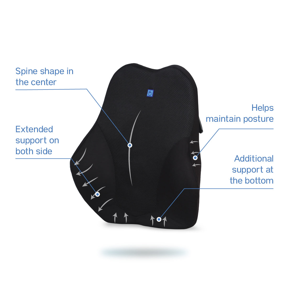 BackGood Memory Foam BackRest Cushion (Big)