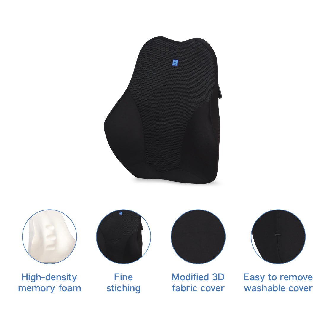 BackGood Memory Foam BackRest Cushion (Big)
