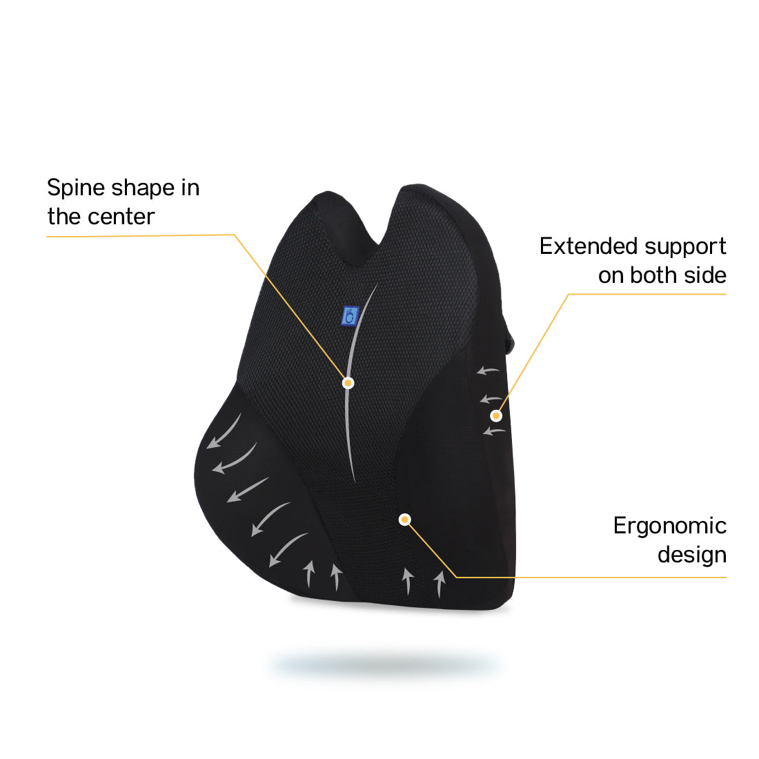 BackGood Memory Foam BackRest Cushion (Big)