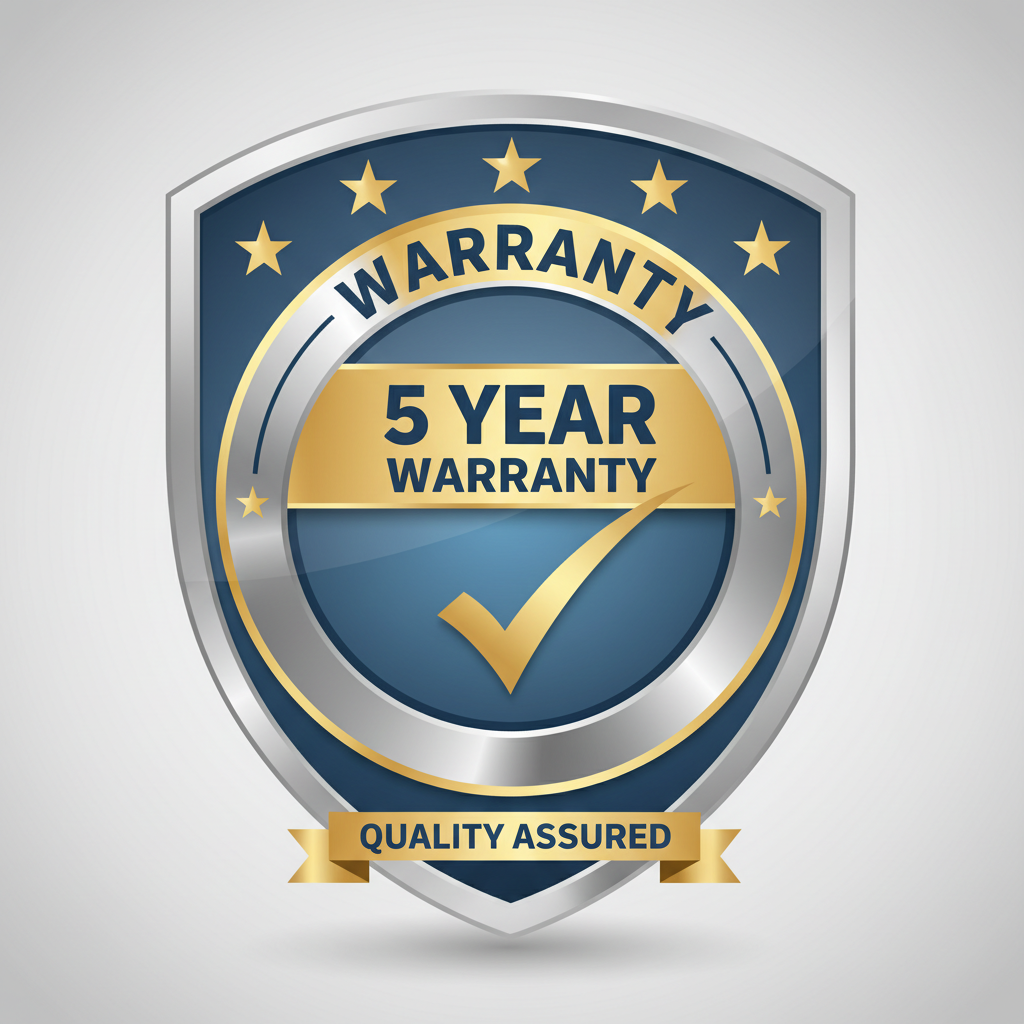 show 5 year warranty 
